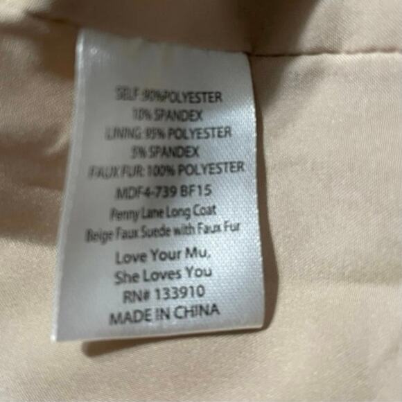 NWT - Show Me Your MuMu Penny Lane Faux Suede Maxi Coat - Picture 4 of 6